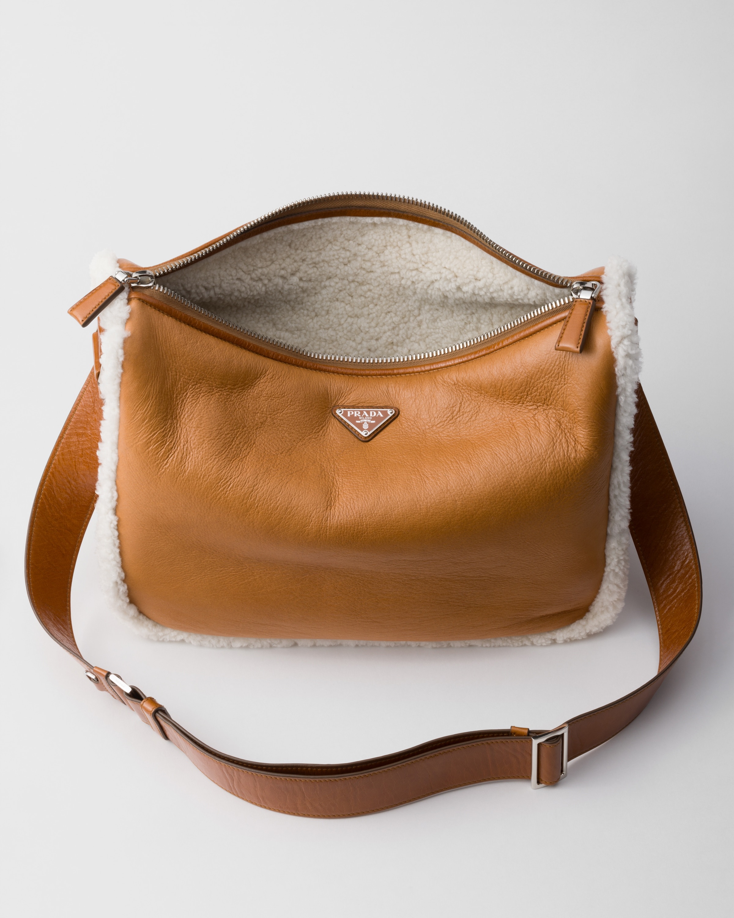Prada Shearling shoulder bag | REVERSIBLE