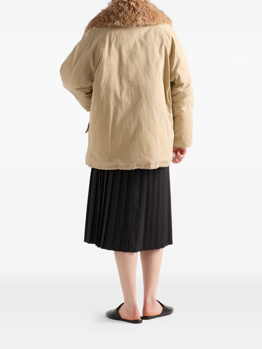 pleated safety-pin midi skirt - 3