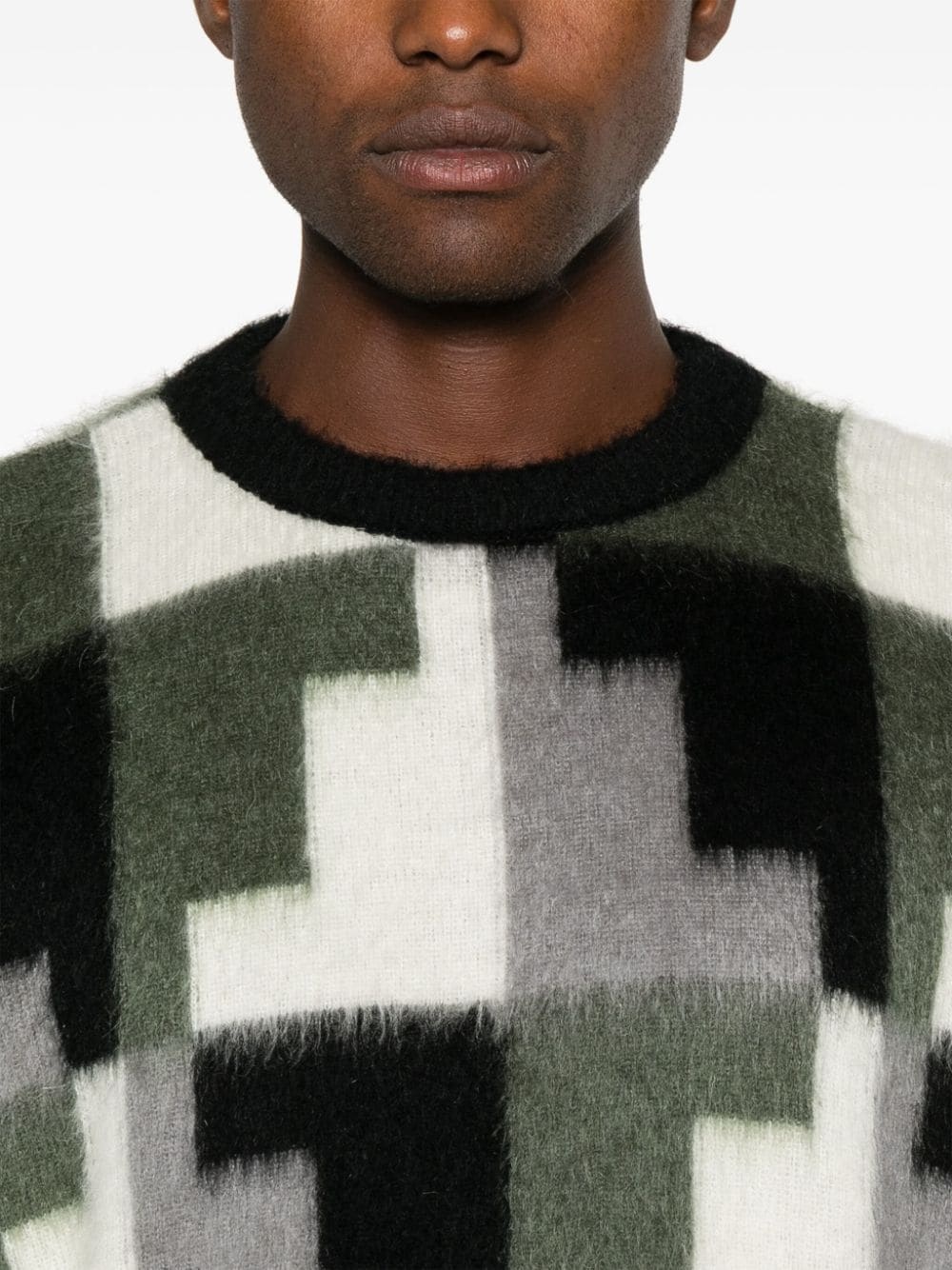 Aop Damier sweater - 5