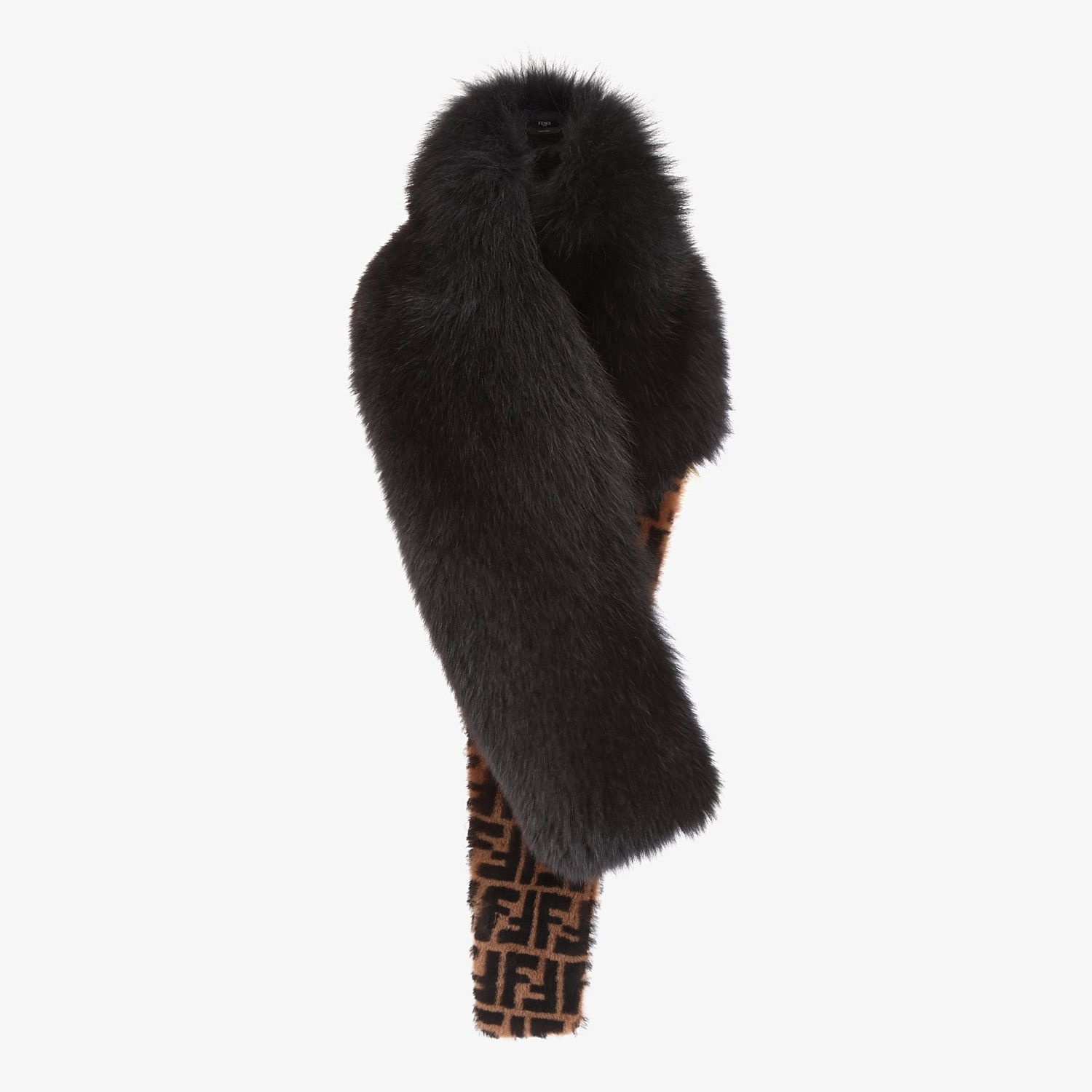 Black fox fur collar - 2