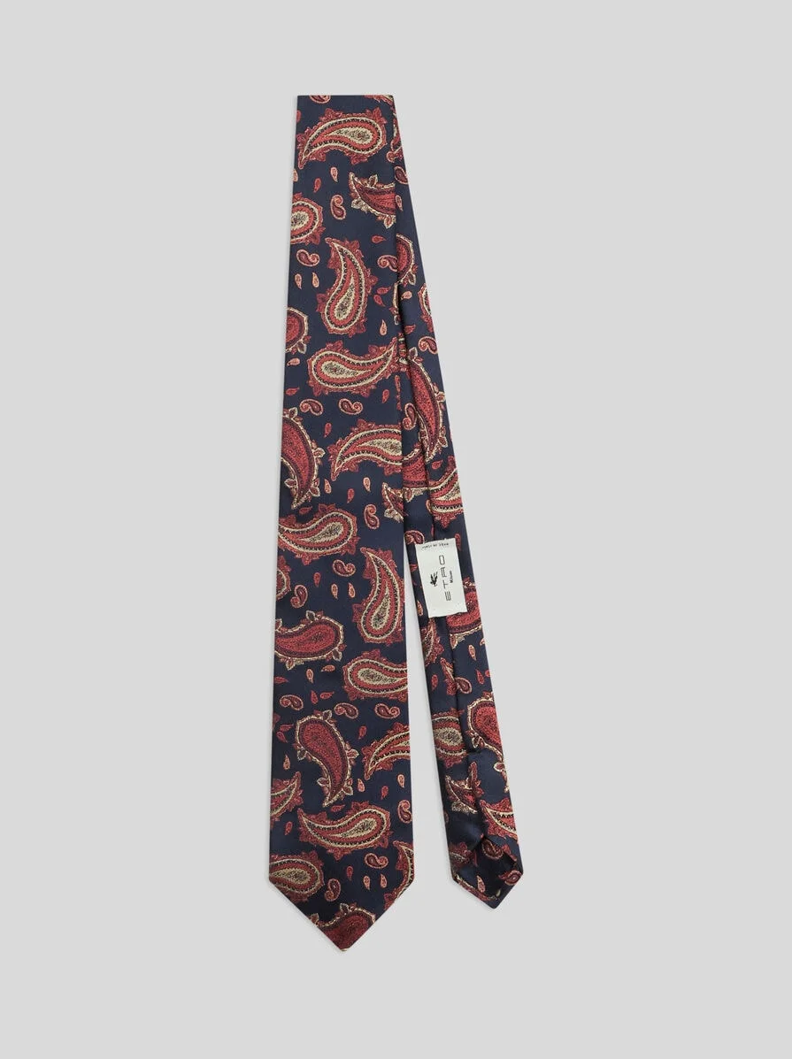 PAISLEY SILK JACQUARD TIE - 1