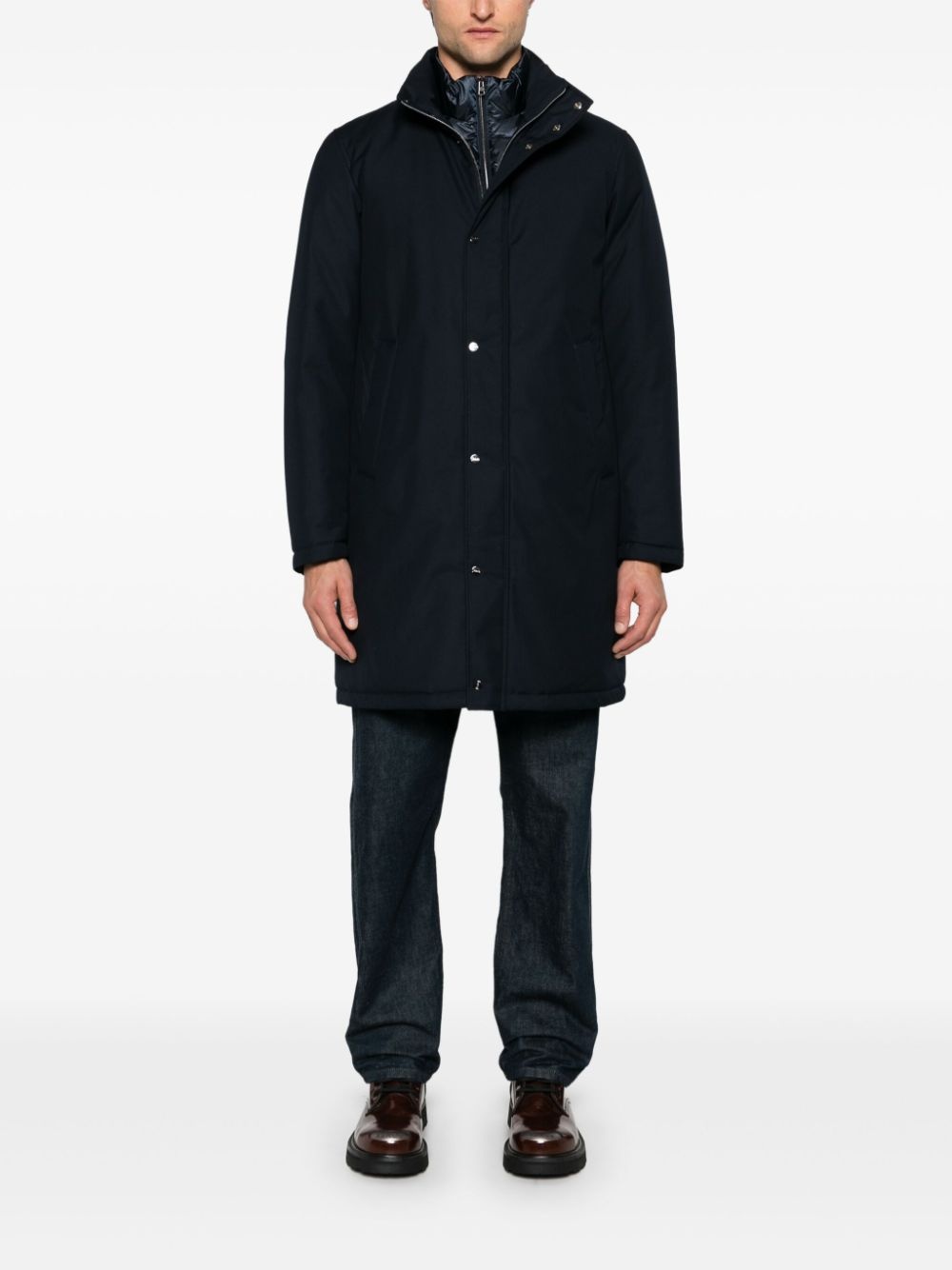 layer-detail coat - 2