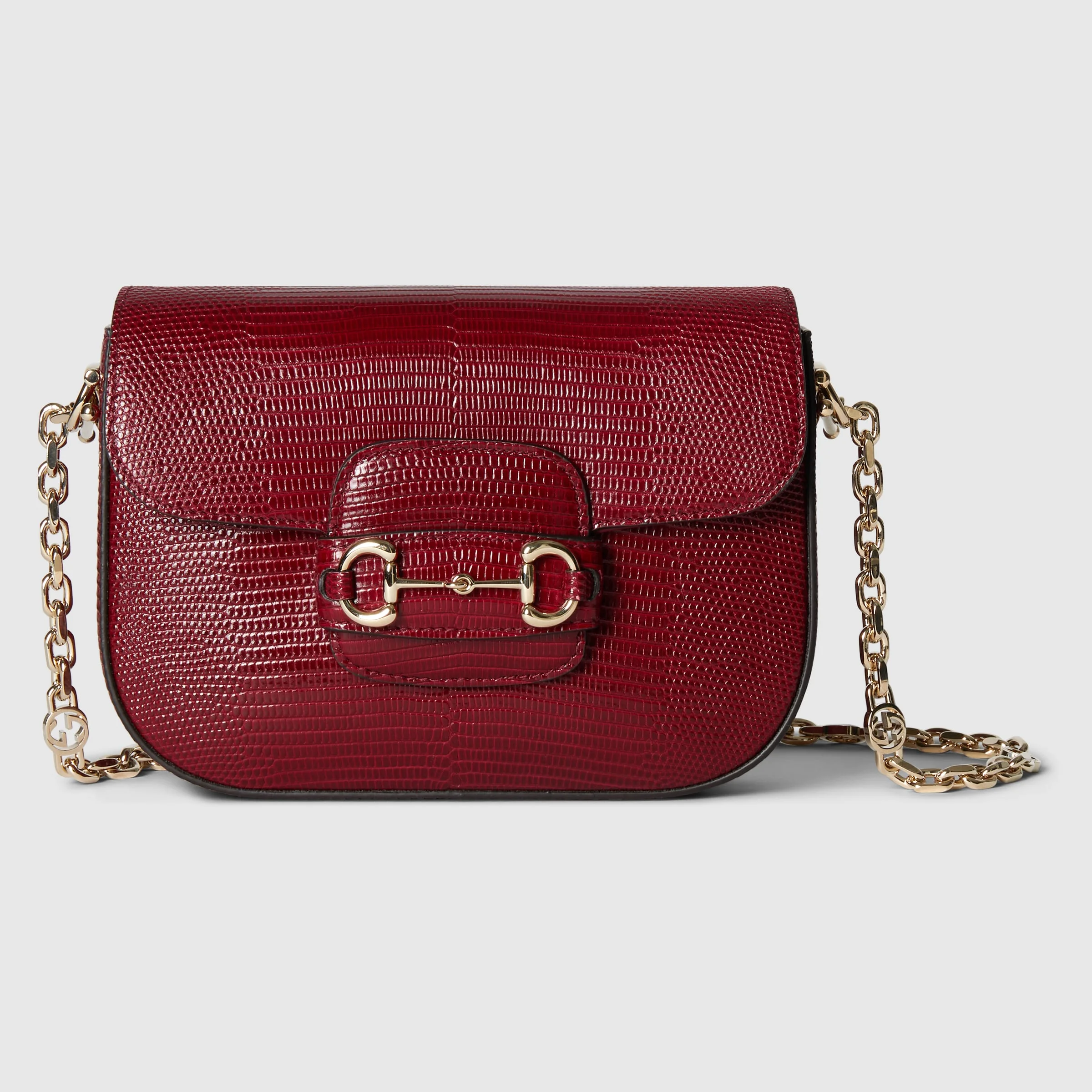 Gucci Horsebit 1955 lizard mini bag - 1