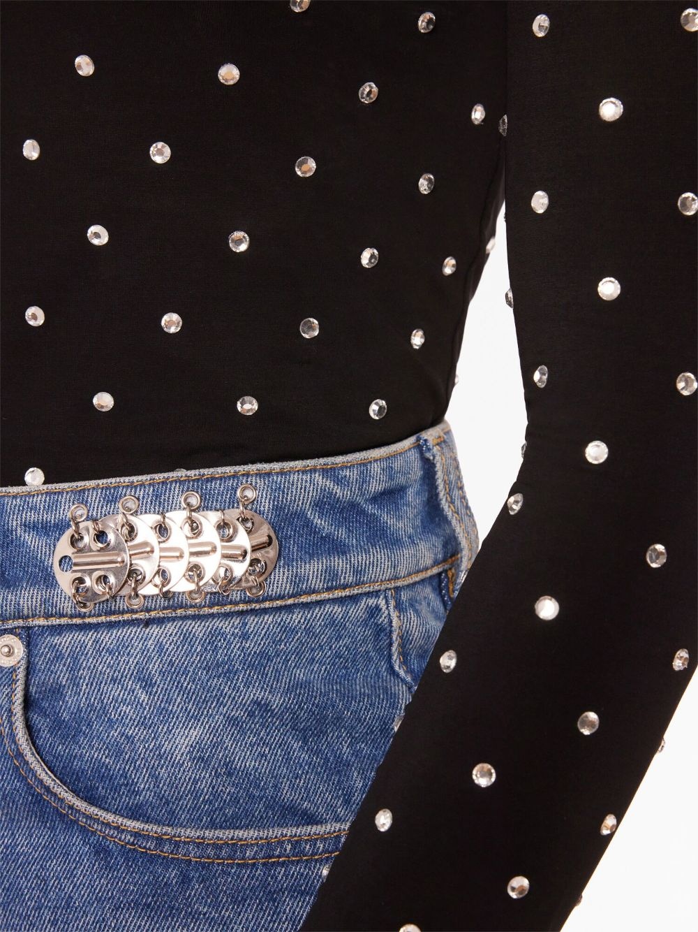 Disc flared jeans - 4