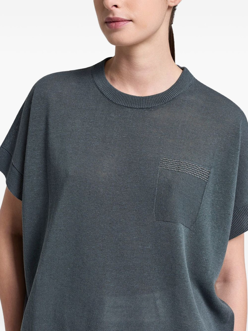monili-embellished pocket sweater 3