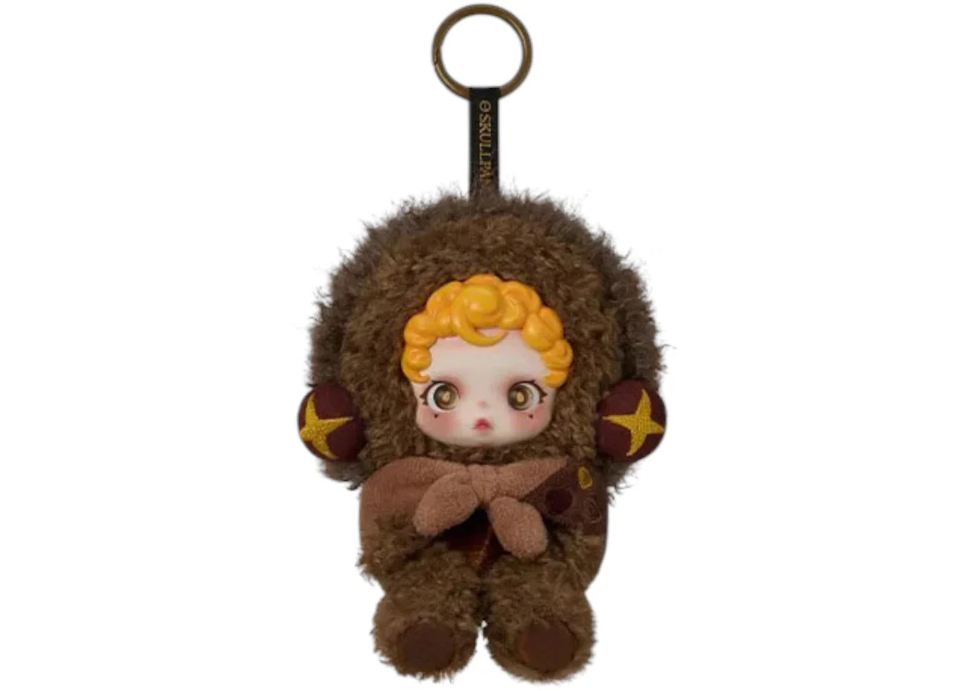 Pop Mart SKULLPANDA You Found Me! Series Sneaky Chestnut Plush Doll Pendant - 1