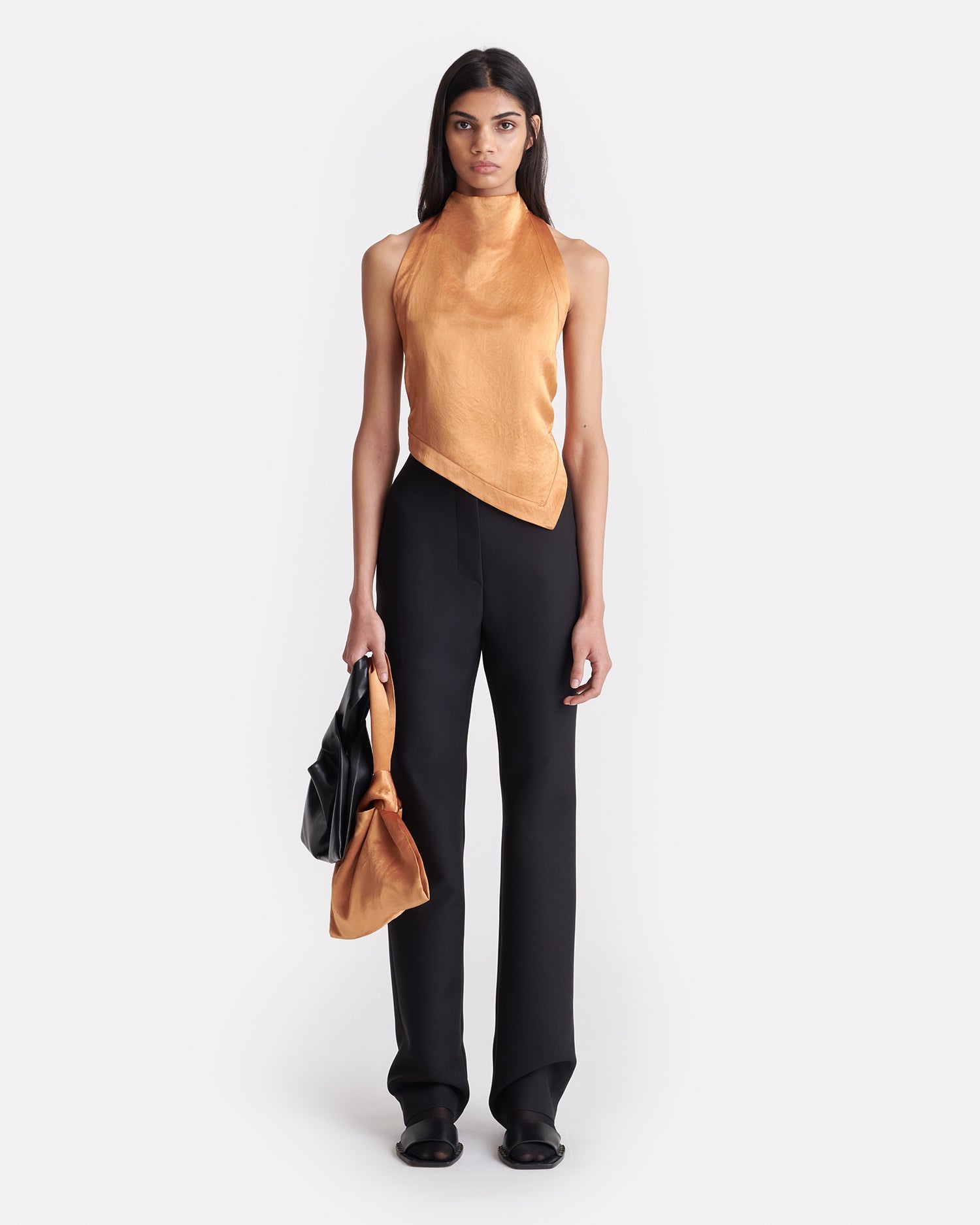 Crinkled Satin Top - 4