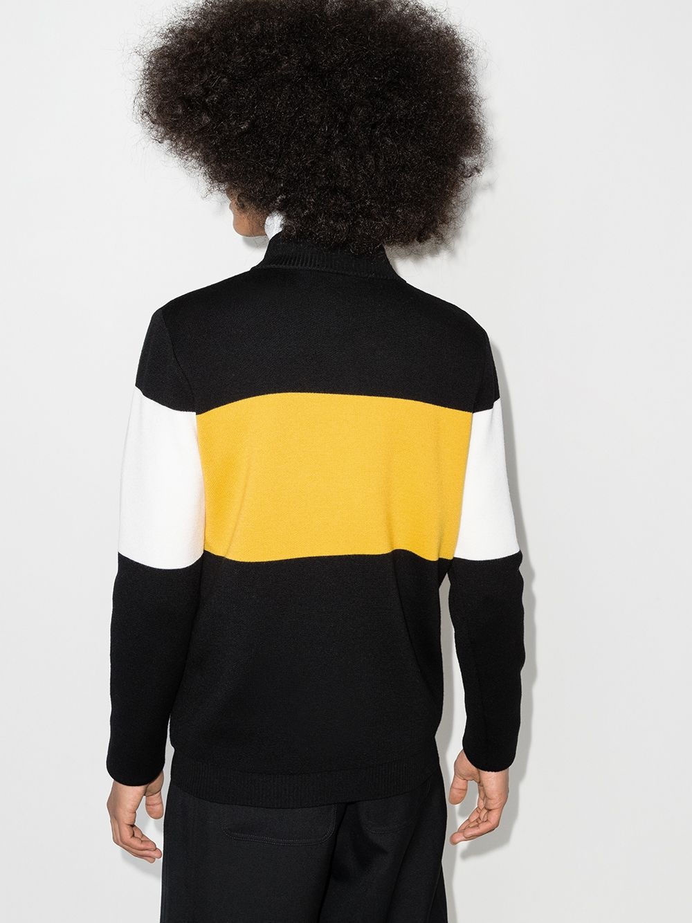 logo colour-block jumper - 3