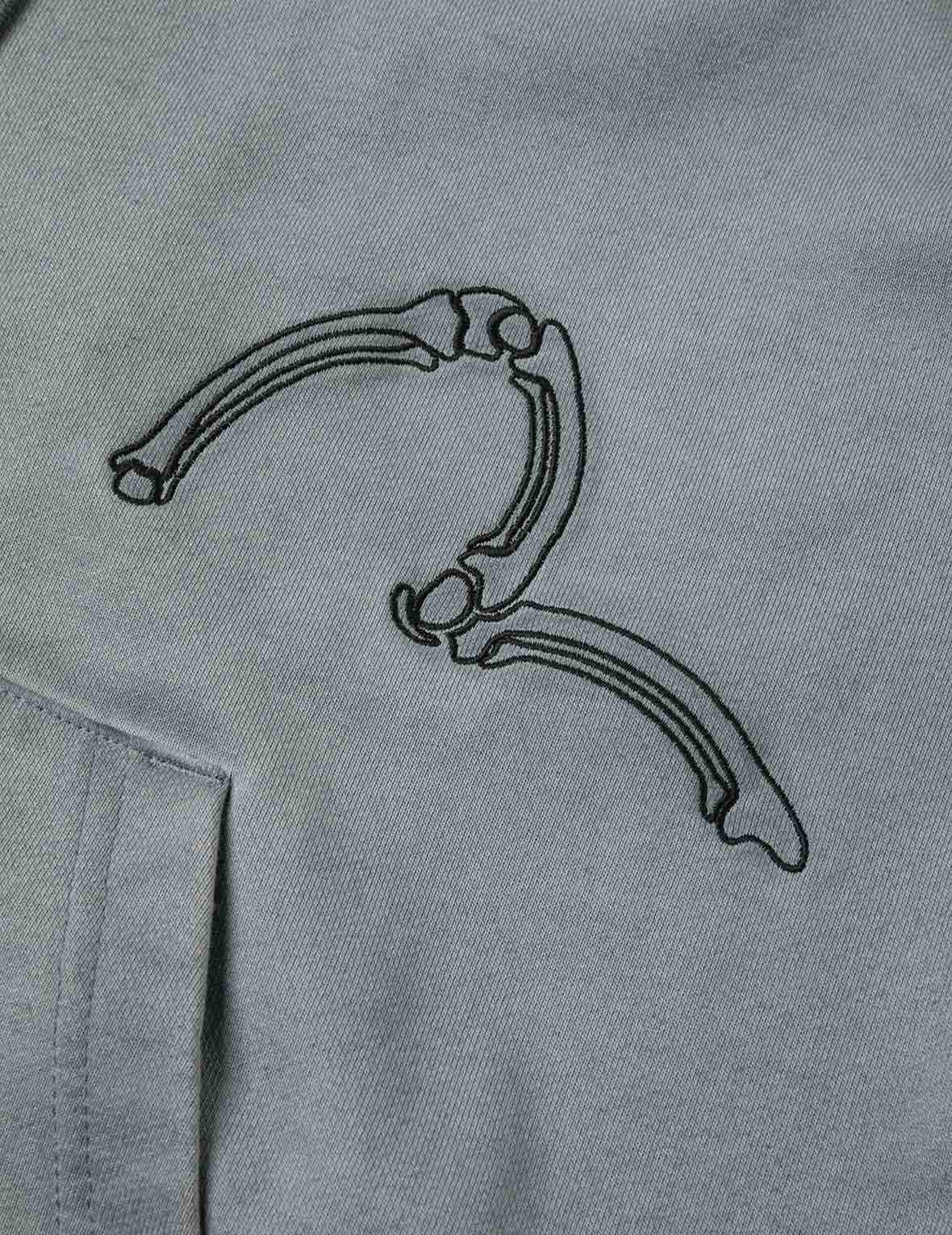 Tattoo Styles Embroidery Oversized Hoodie Jacket - 6