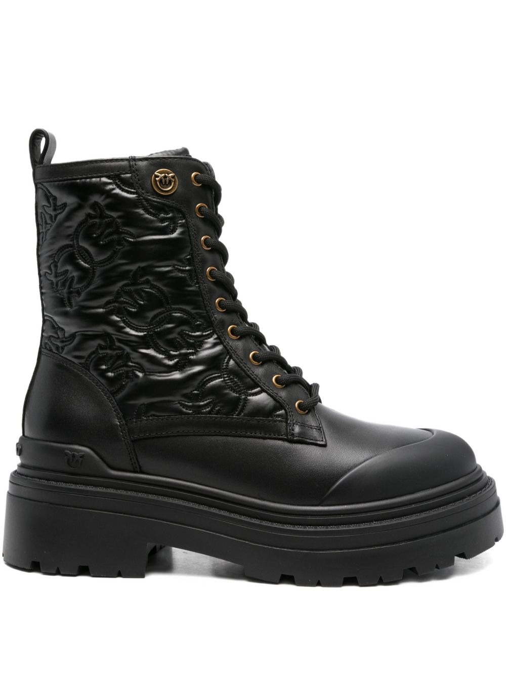 50mm quilted lace-up boots - 1