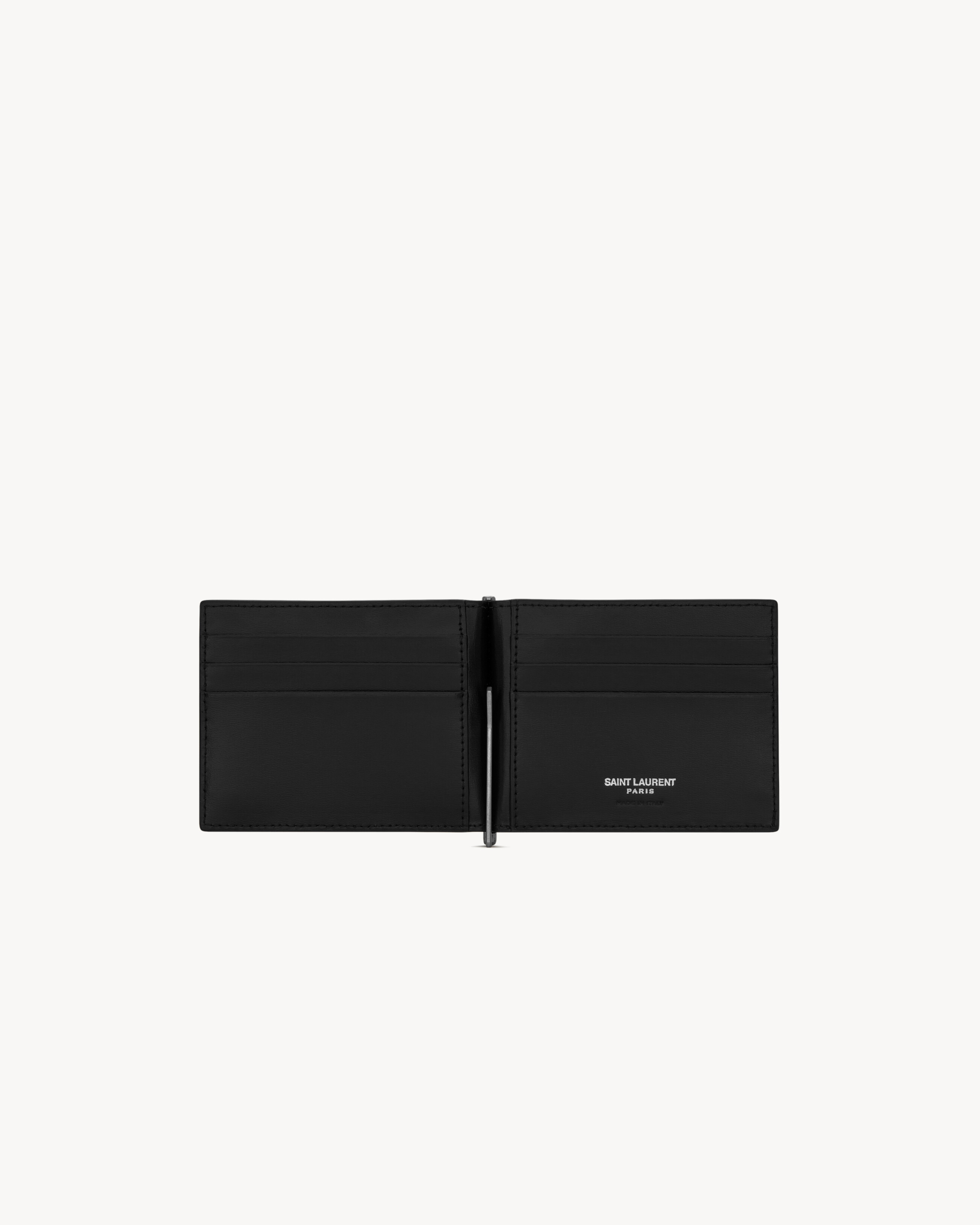 TINY CASSANDRE BILL CLIP WALLET IN MATTE LEATHER - 4