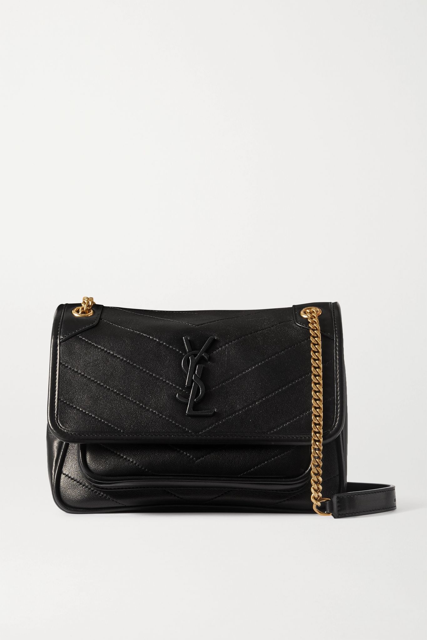 Niki mini quilted leather shoulder bag - 1