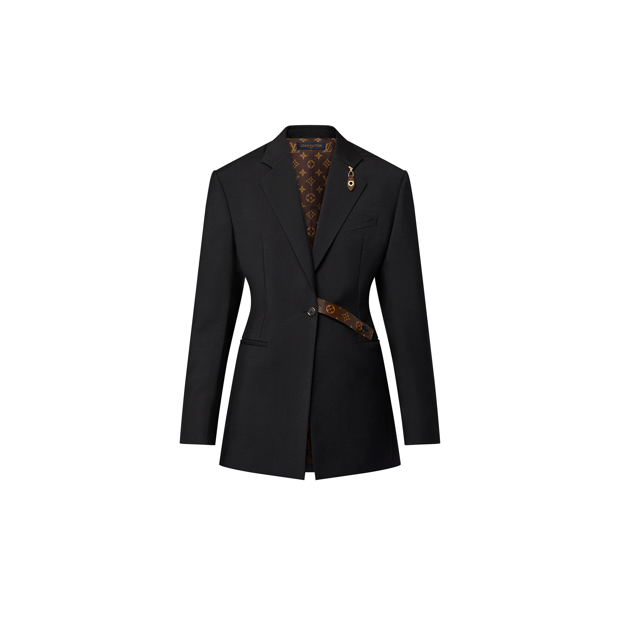 Monogram Belt Blazer - 1