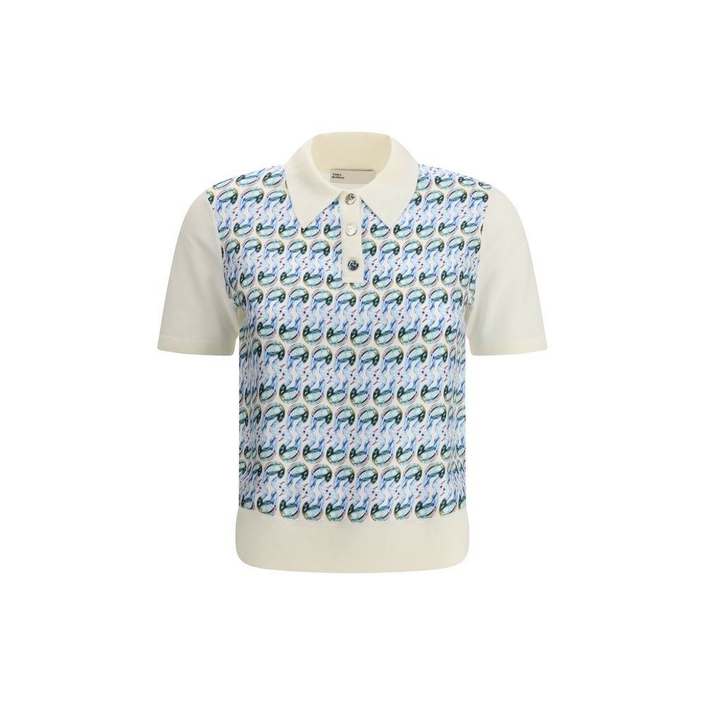 Tory Burch - Wool and silk Polo Shirt - 1