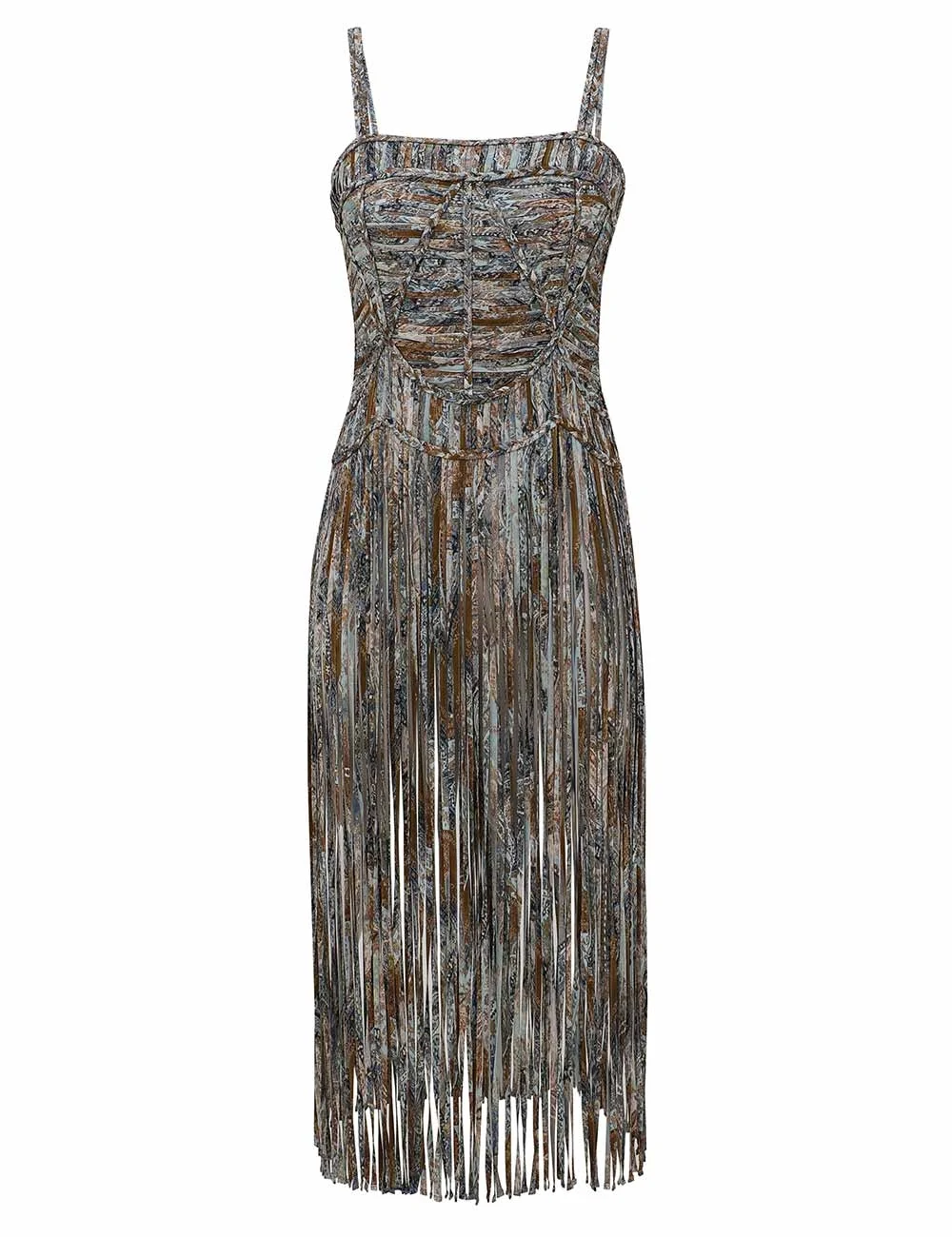 SUNDANCE MACRAME FRINGE TANK - 1