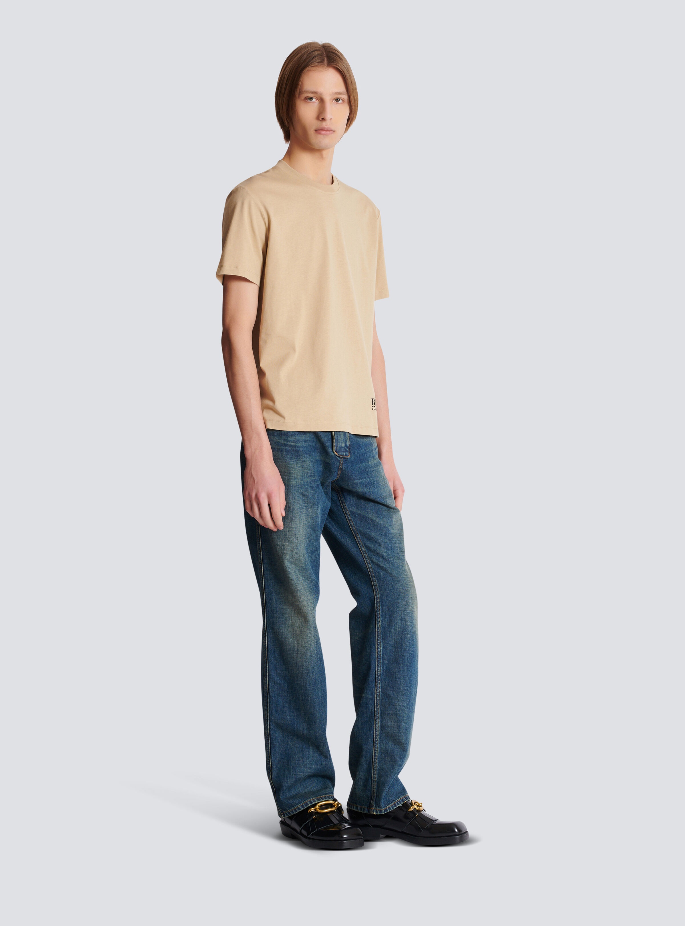 Small Balmain Stamp printed T-shirt - 3