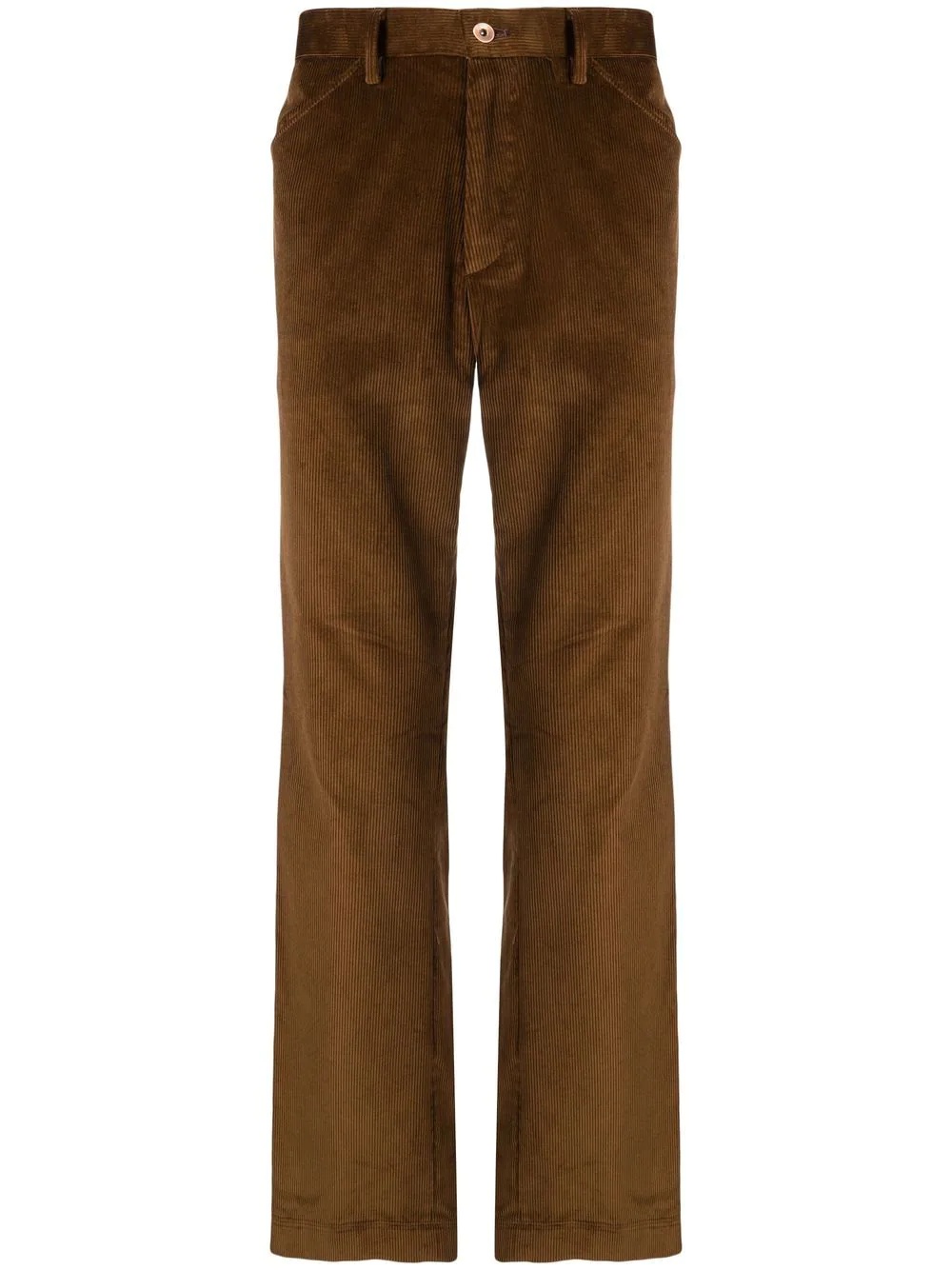 wide-leg corduroy trousers - 1