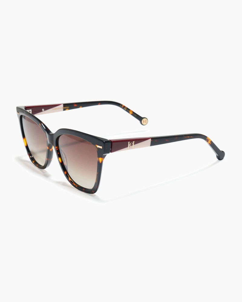 CAROLINA HERRERA Butterfly Sunglasses with Temple Inserts outlook