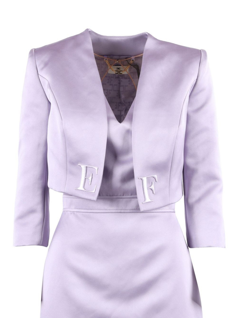 letter embellished jacket and dress set 5