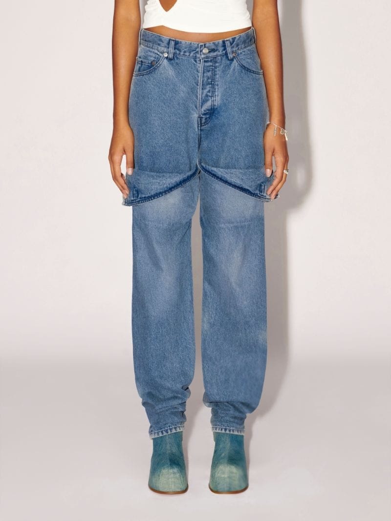 Detailed Denim Pants - 3