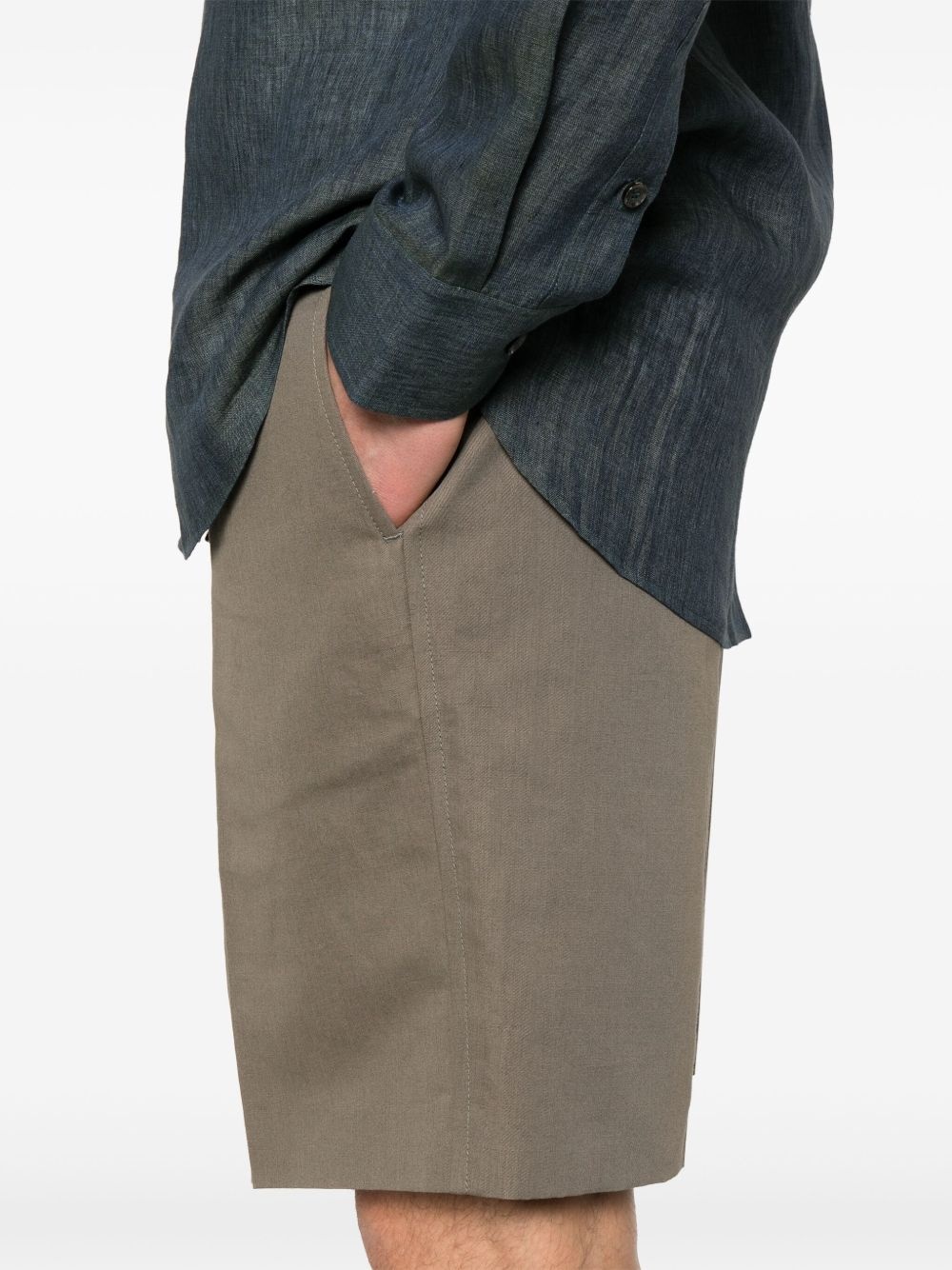 slub-texture shorts - 5