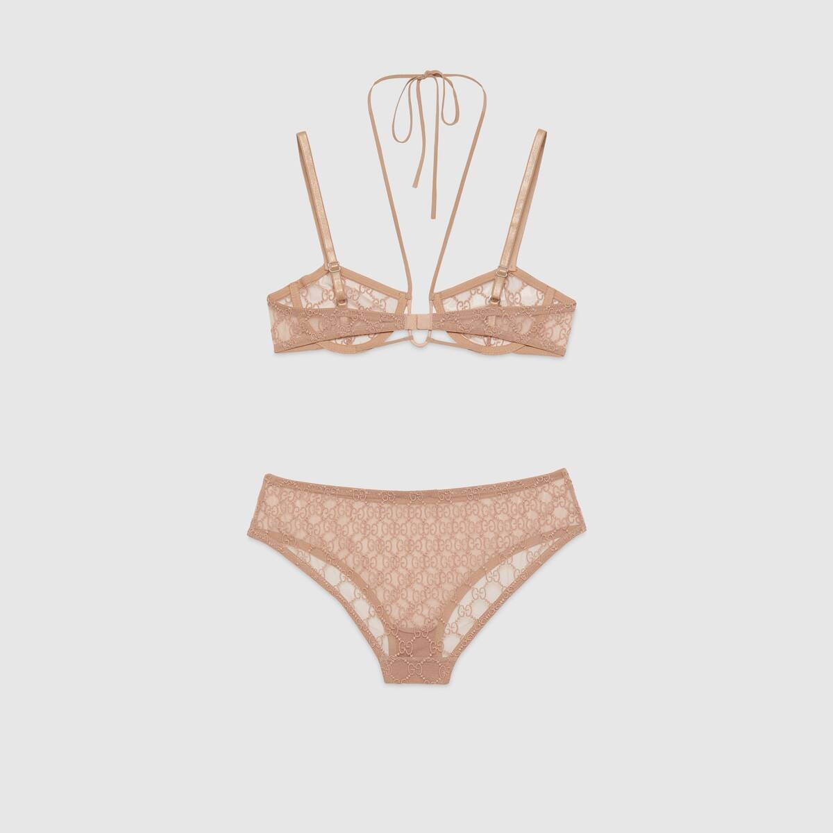 GG tulle lingerie set - 2