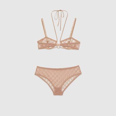 GUCCI GG tulle lingerie set outlook