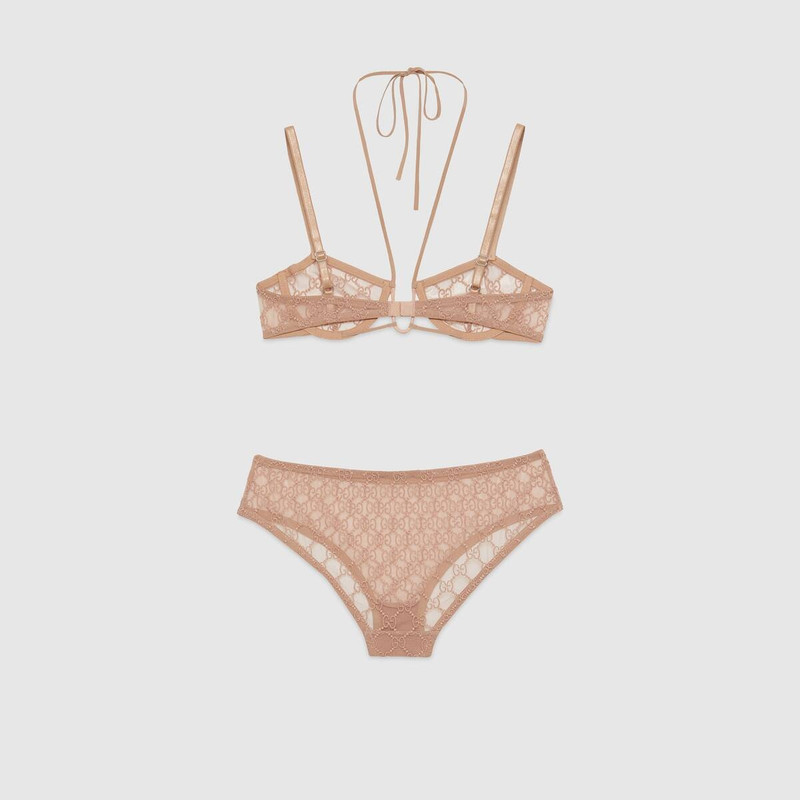 GUCCI GG tulle lingerie set outlook