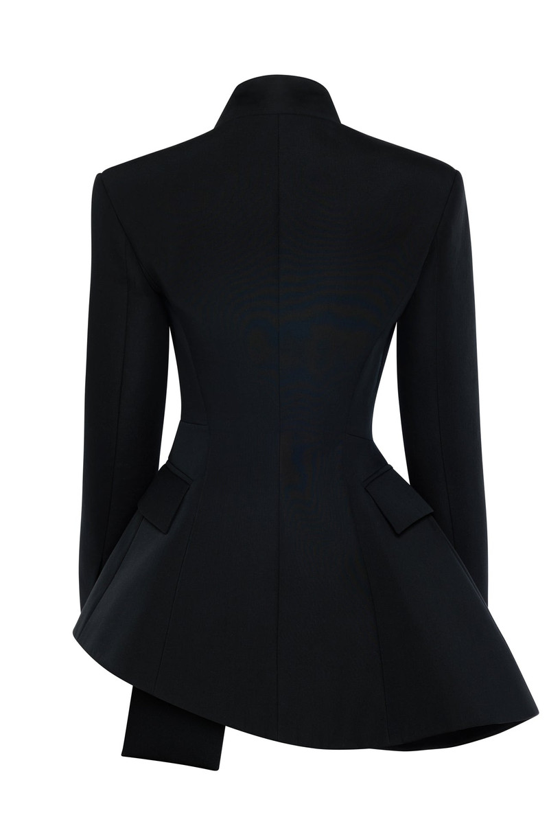 ASYMMETRIC VOLUME-CONTRAST JACKET BLACK 5