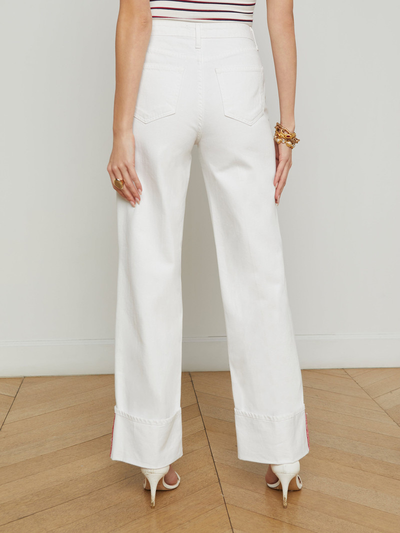Miley Cuffed Wide-Leg Jean 5