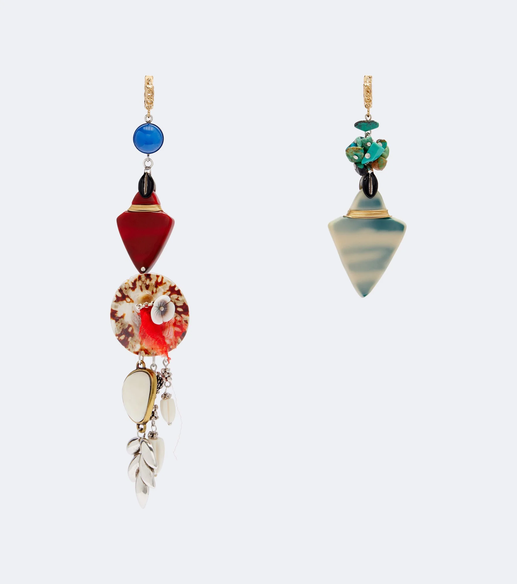 Anna asymmetric drop earrings - 1