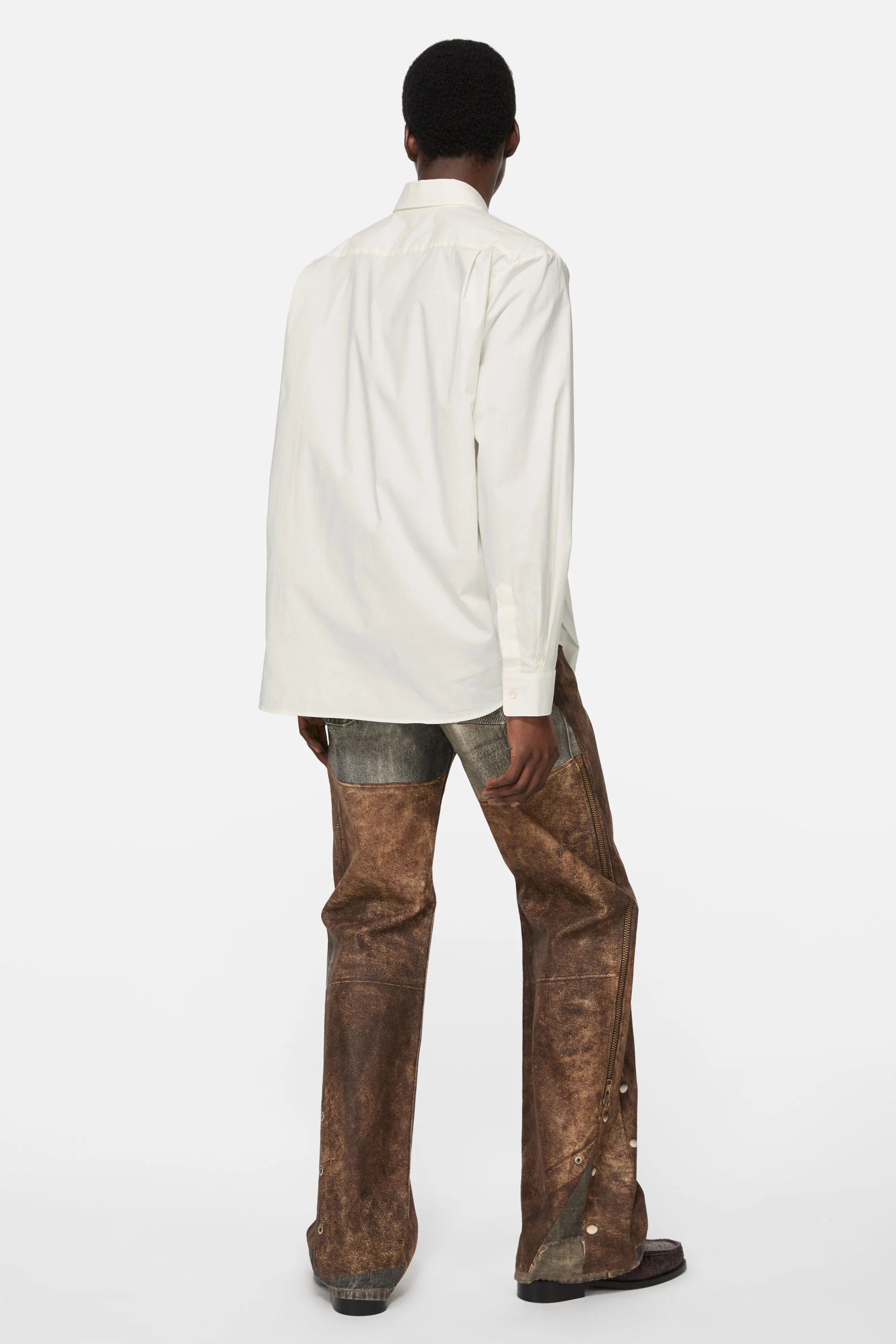 Button-up shirt - White - 3