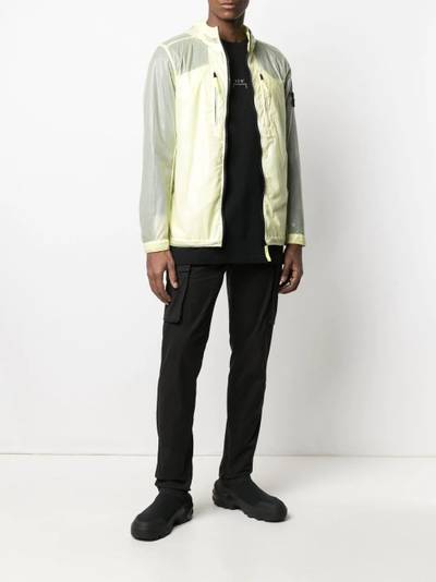 Stone Island logo-patch windbreaker jacket outlook