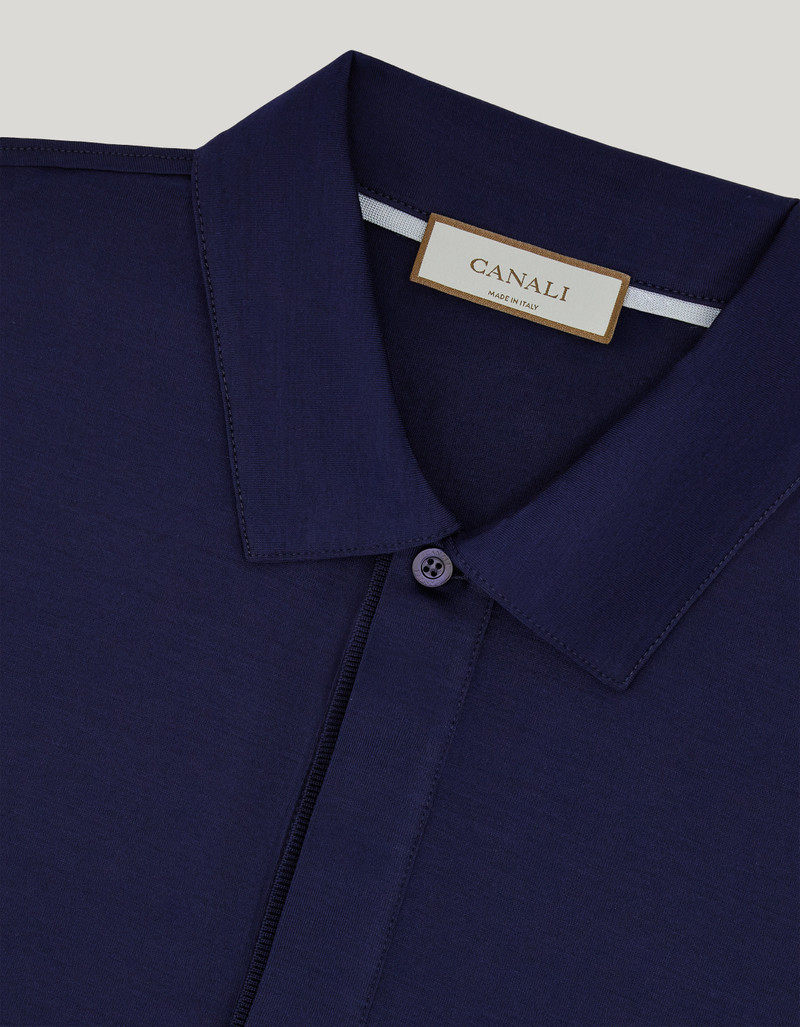 DARK NAVY COTTON POLO SHIRT 4