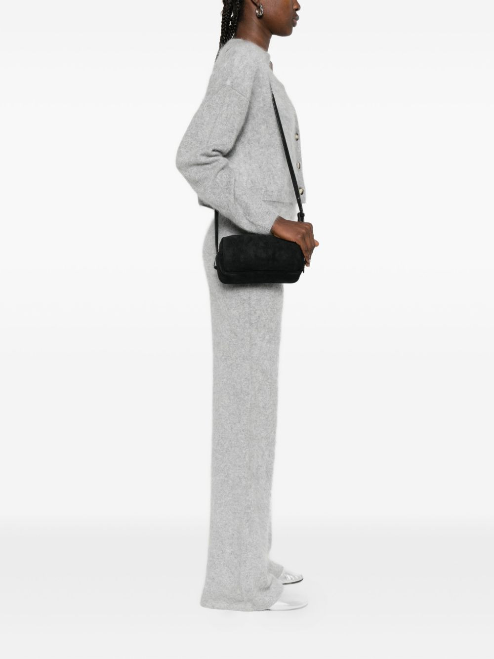 mini Trousse suede zip-top shoulder bag - 2