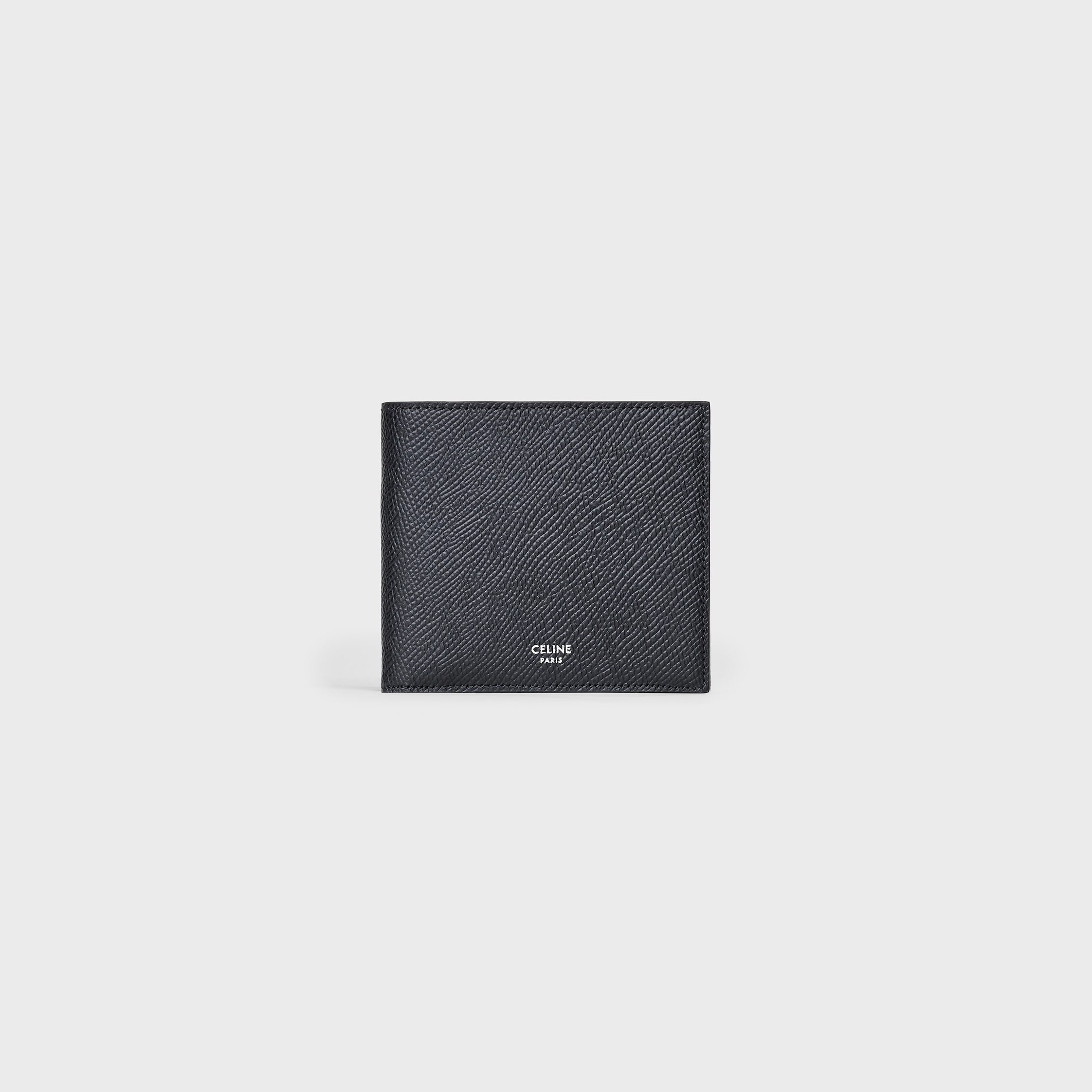 Bi-fold Wallet with Coin Compartment in grained calfskin - 1
