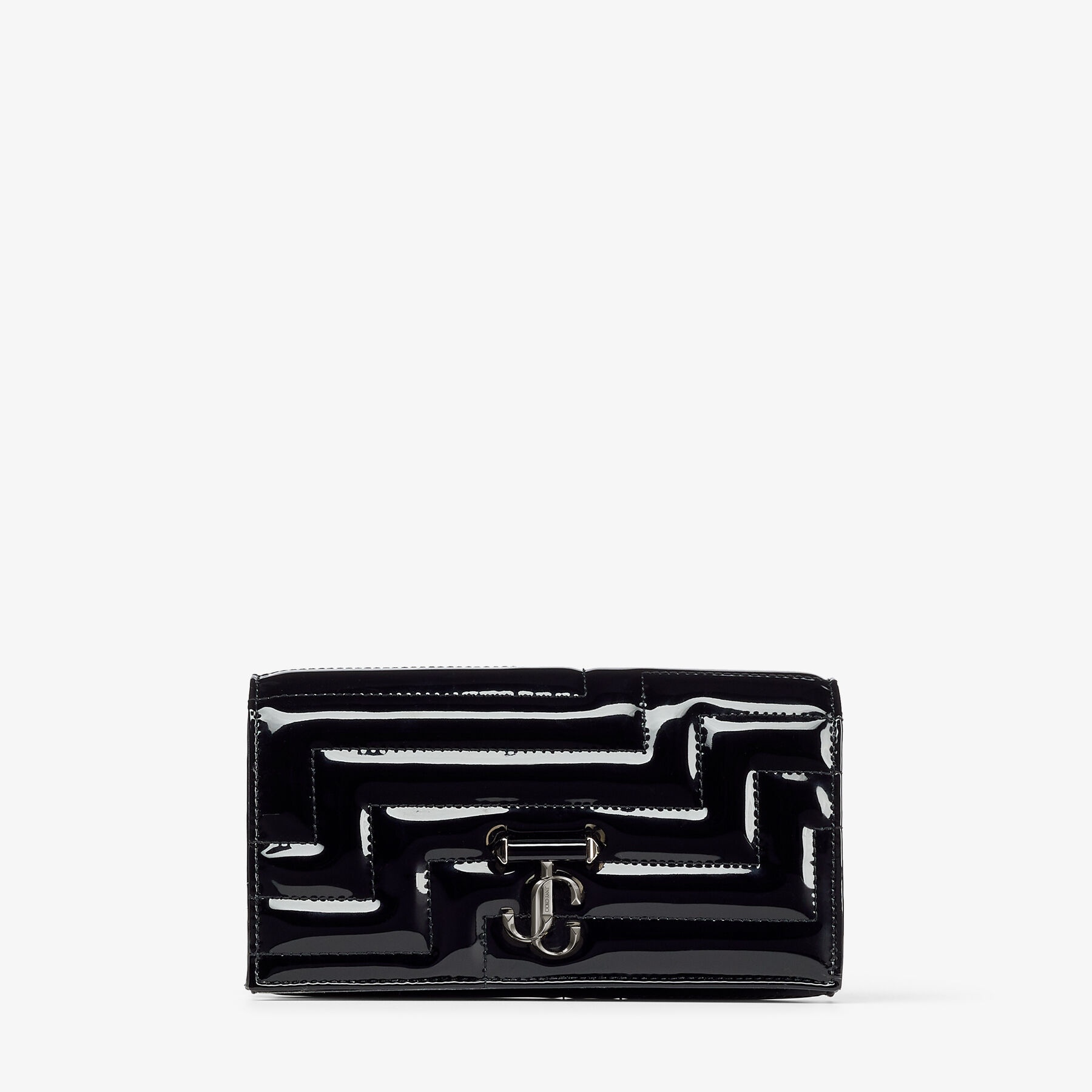 Varenne Wallet/chain
Black Patent Wallet with Chain Strap - 1