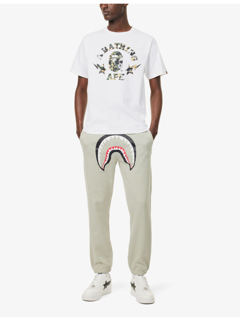 A BATHING APE® College Crewneck Cotton T-Shirt outlook