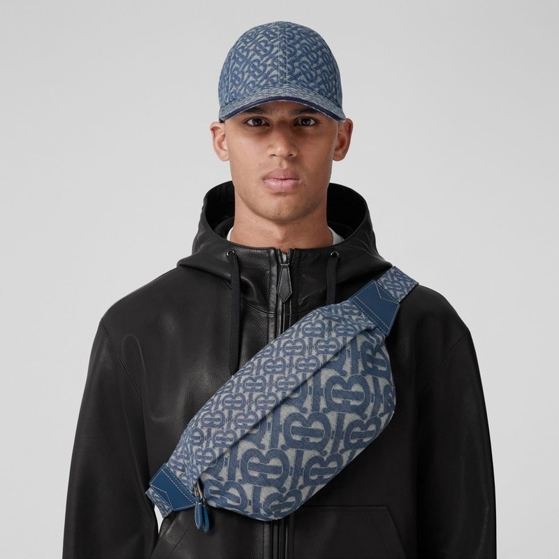 Burberry Monogram Denim Jacquard Sonny Bum Bag - Online Exclusive outlook