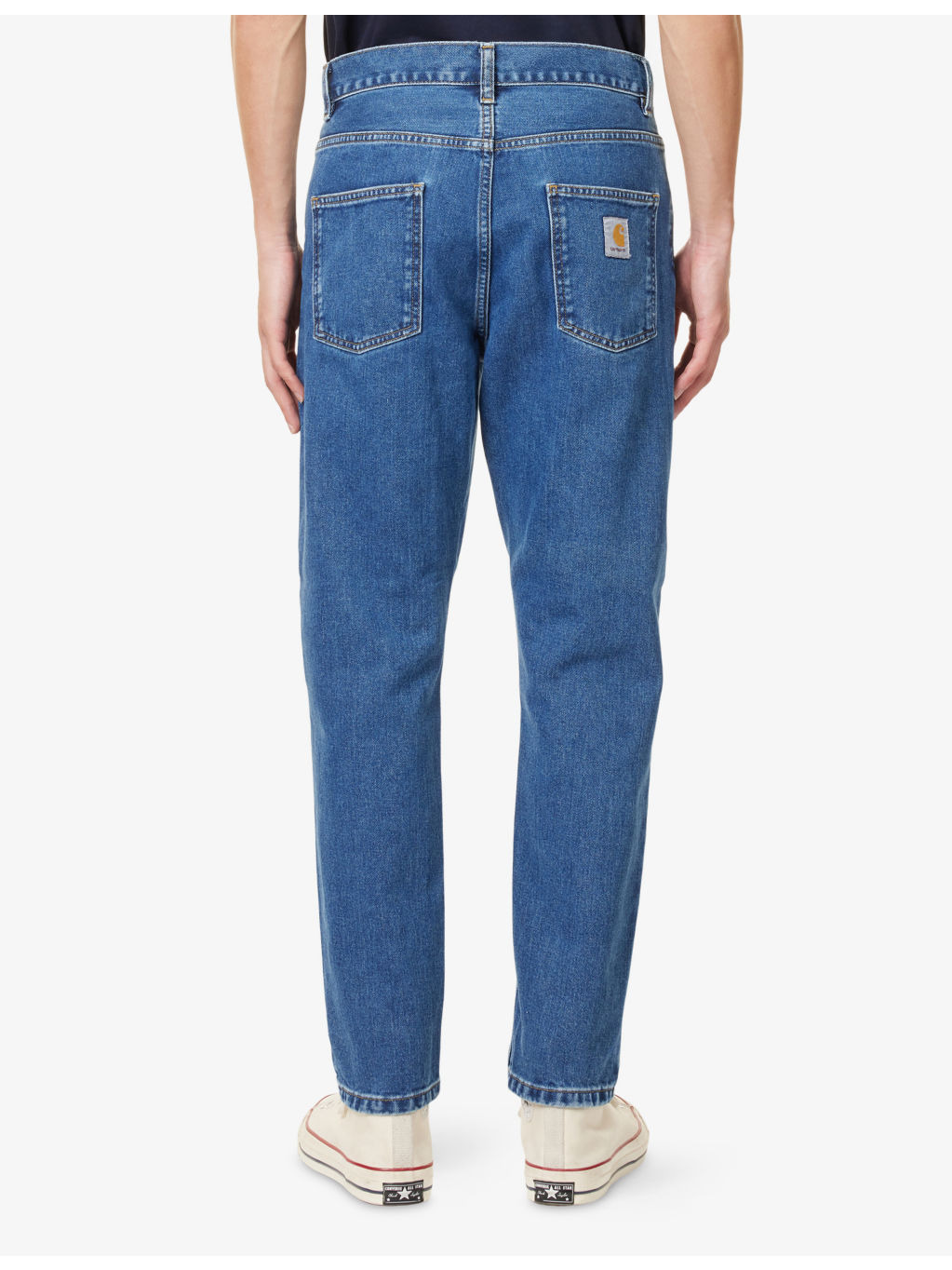 Newel tapered-leg mid-rise organic-denim jeans - 4
