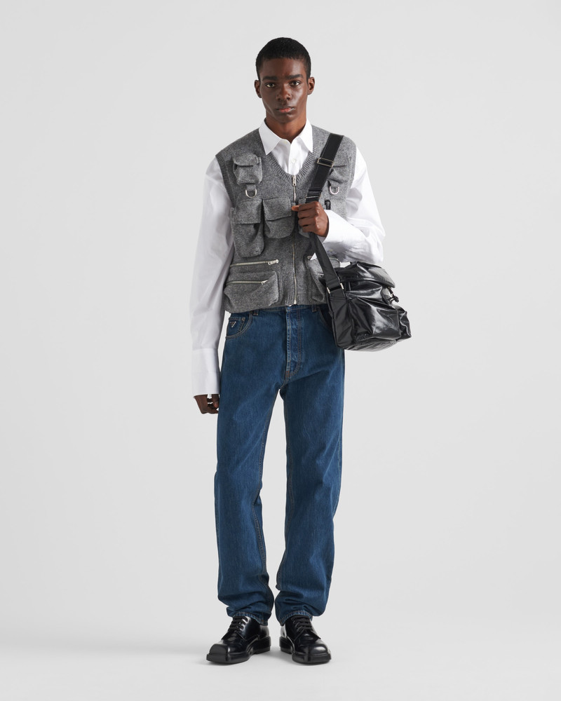 Prada Shetland wool sweater vest outlook