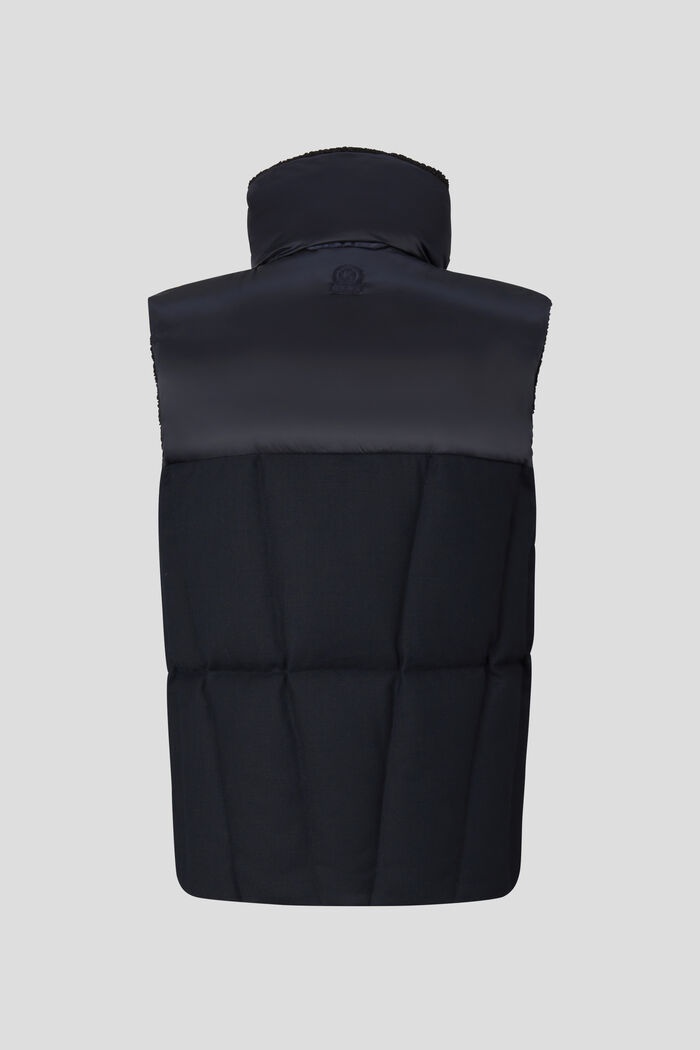 Xeno Reversible down waistcoat in Navy blue - 9