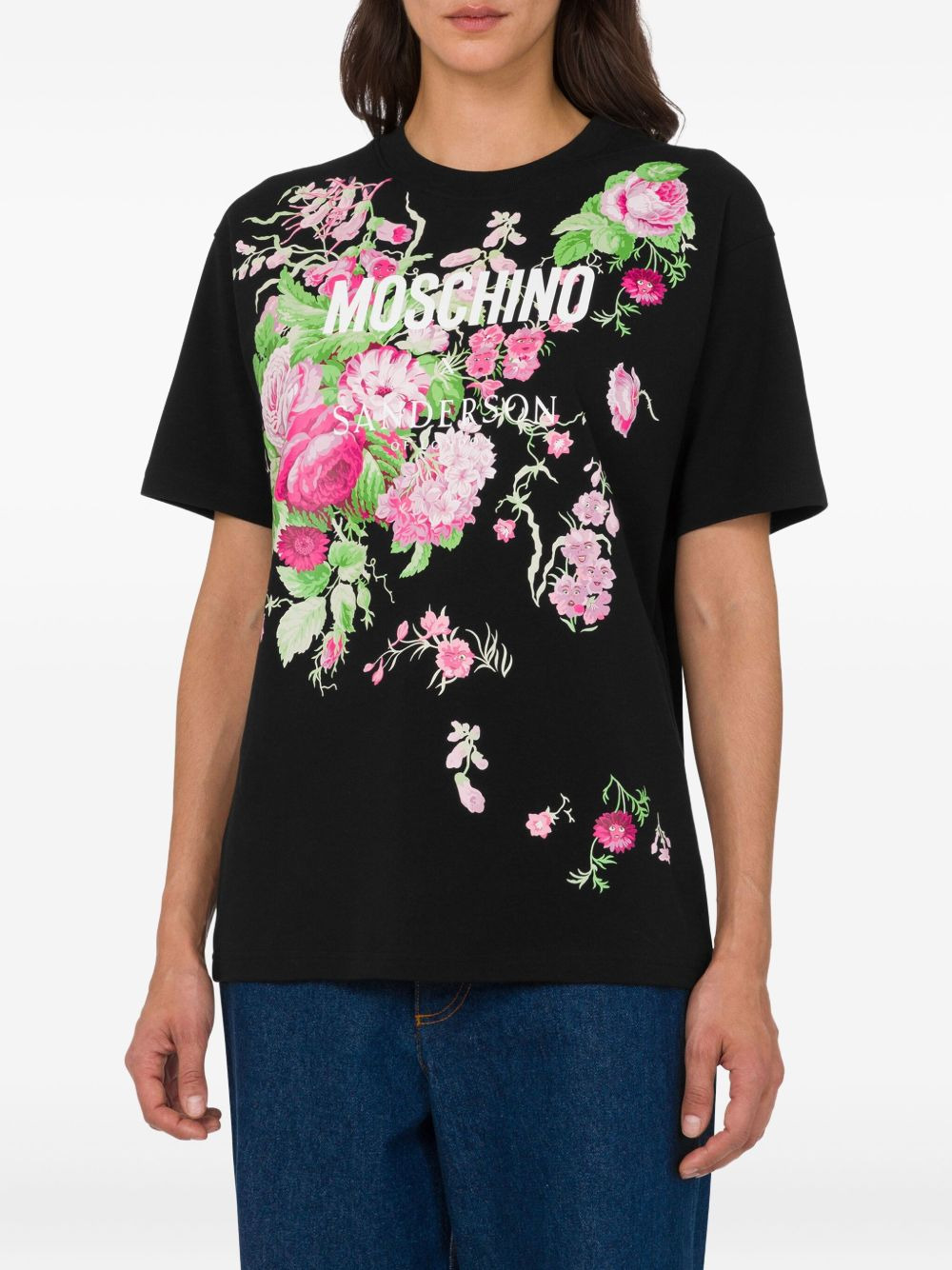 floral-print cotton T-shirt - 3