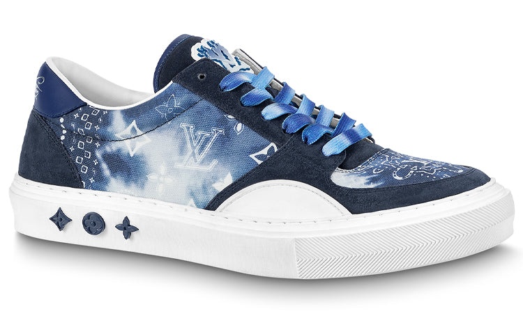 LOUIS VUITTON Ollie Sneakers 'Blue Tie Dye Style Monogram' 1AA7ME - 2