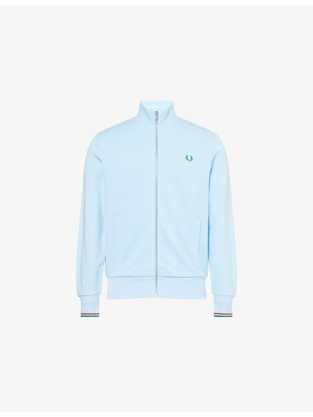 Embroidered-Logo Zip-Through Cotton-Jersey Jacket - 1