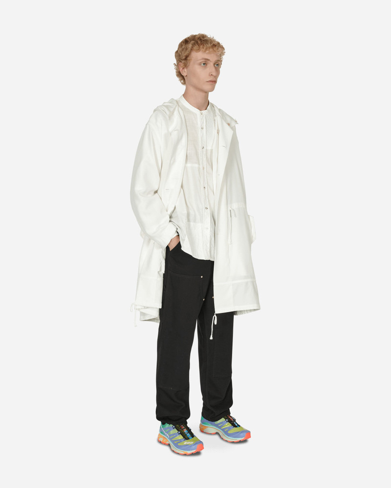BLACK COMME des GARÇONS Engineer Tarpaulin Cross Coat White outlook
