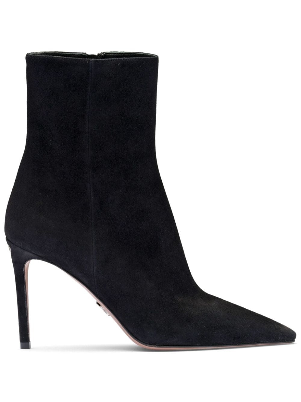 logo-plaque suede ankle boots - 1