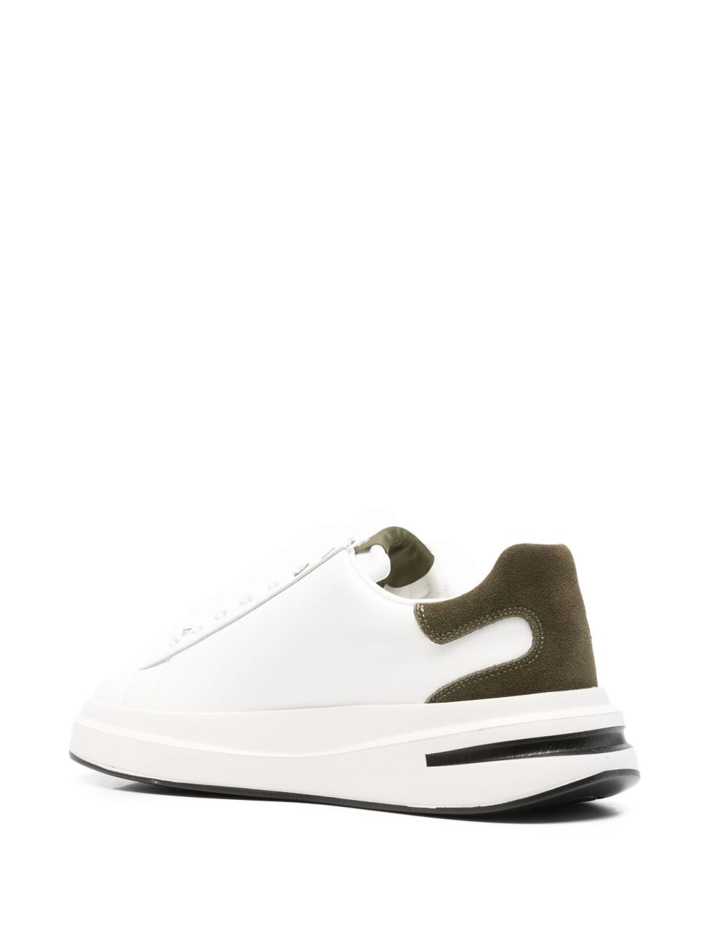 leather panelled sneakers - 3
