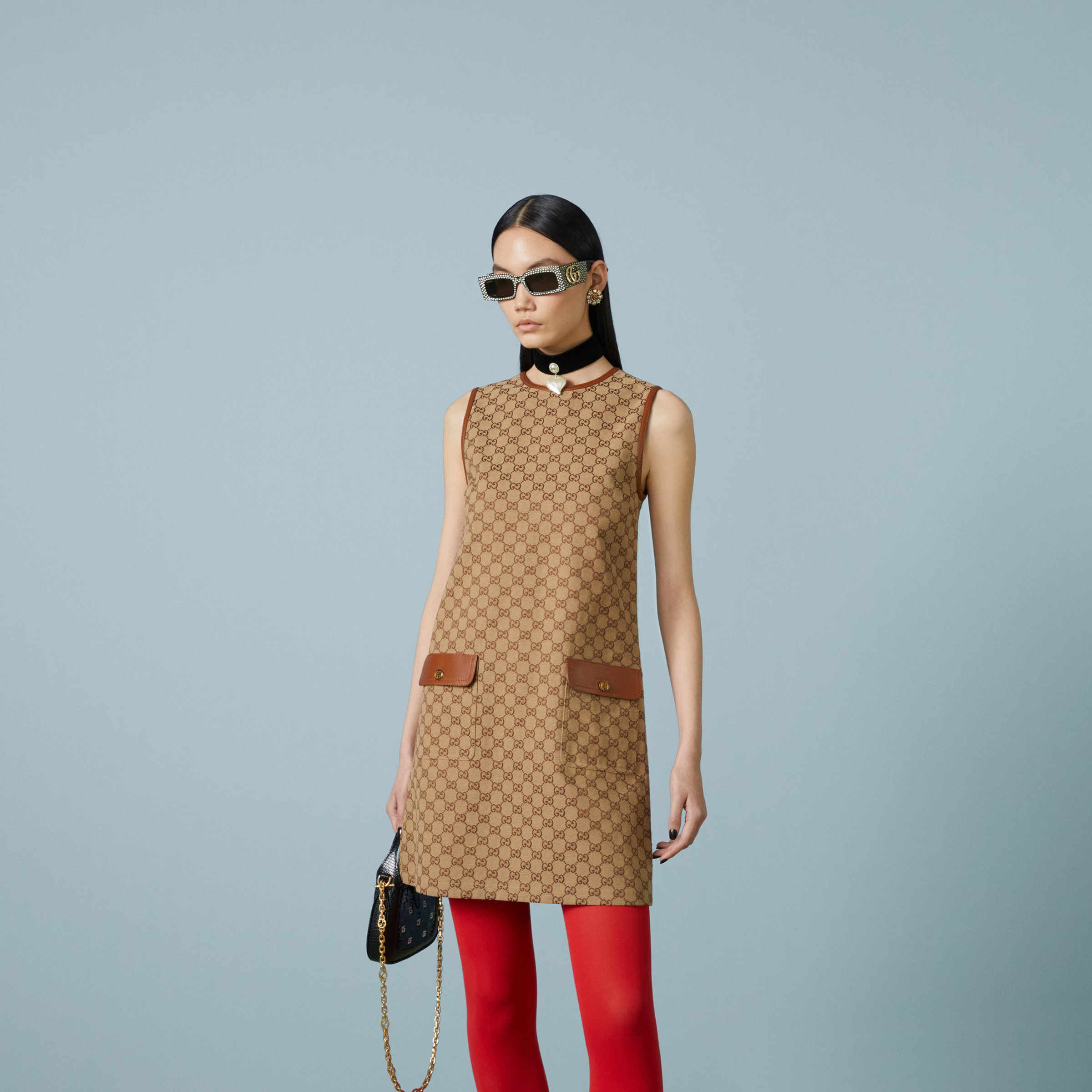 GG canvas dress - 7