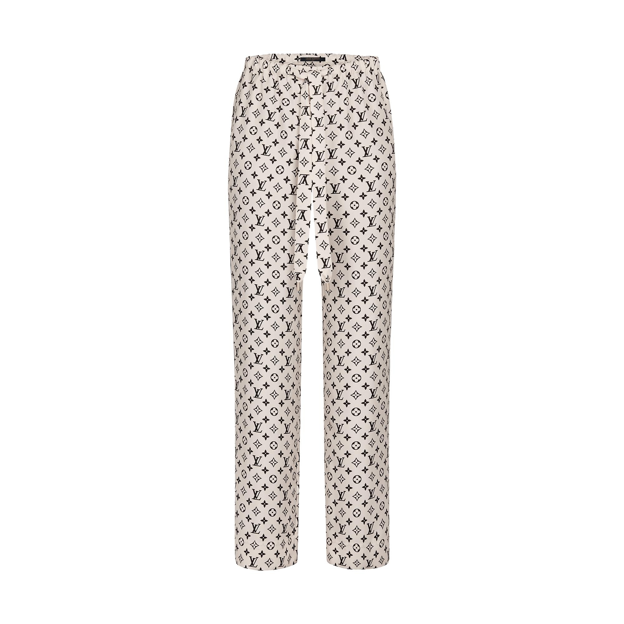 Two-Tone Monogram Pajama Pants - 1